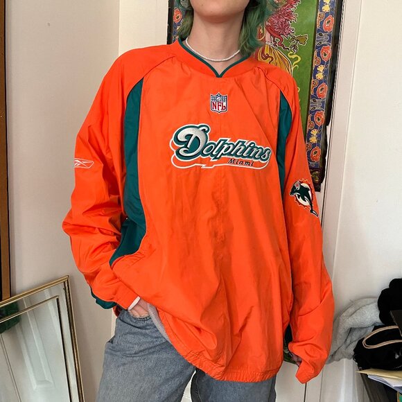 Vintage 90s Miami Dolphins Windbreaker - Picture 1 of 2